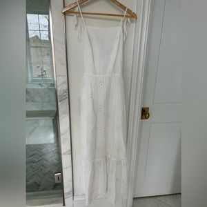 Rachel Parcell white eyelet maxi dress size S